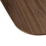 Eettafel Windsor walnut 230 brass base