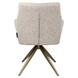Eetkamerstoel Lisonne cayenne brown swivel fire retardant