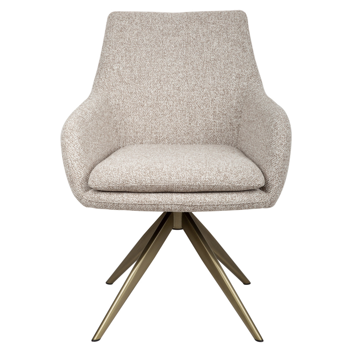 Eetkamerstoel Lisonne cayenne brown swivel fire retardant