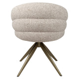 Eetkamerstoel Zendaya cayenne brown swivel fire retardant