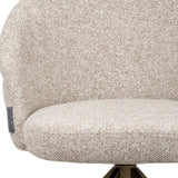 Eetkamerstoel Zendaya cayenne brown swivel fire retardant