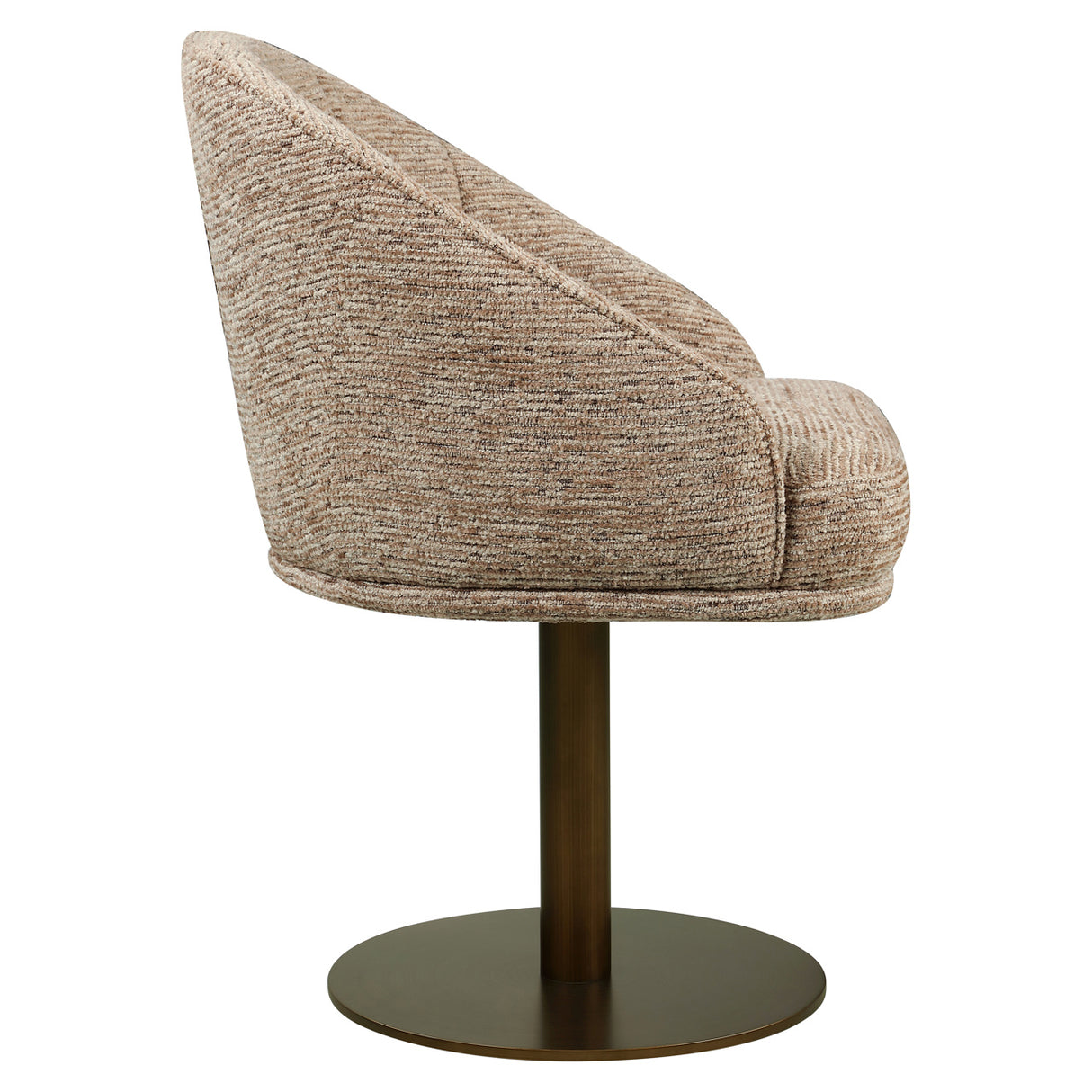 Eetkamerstoel Beverly mocca linear swivel van Richmond Interiors – Luxe comfort op maat van PureWonen. Vraag naar de beste prijs.