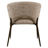 Eetkamerstoel Kenzi mocca linear fire retardant