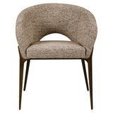 Eetkamerstoel Kenzi mocca linear fire retardant