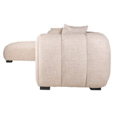 Bank Novaro cream tweed lounge left fire retardant