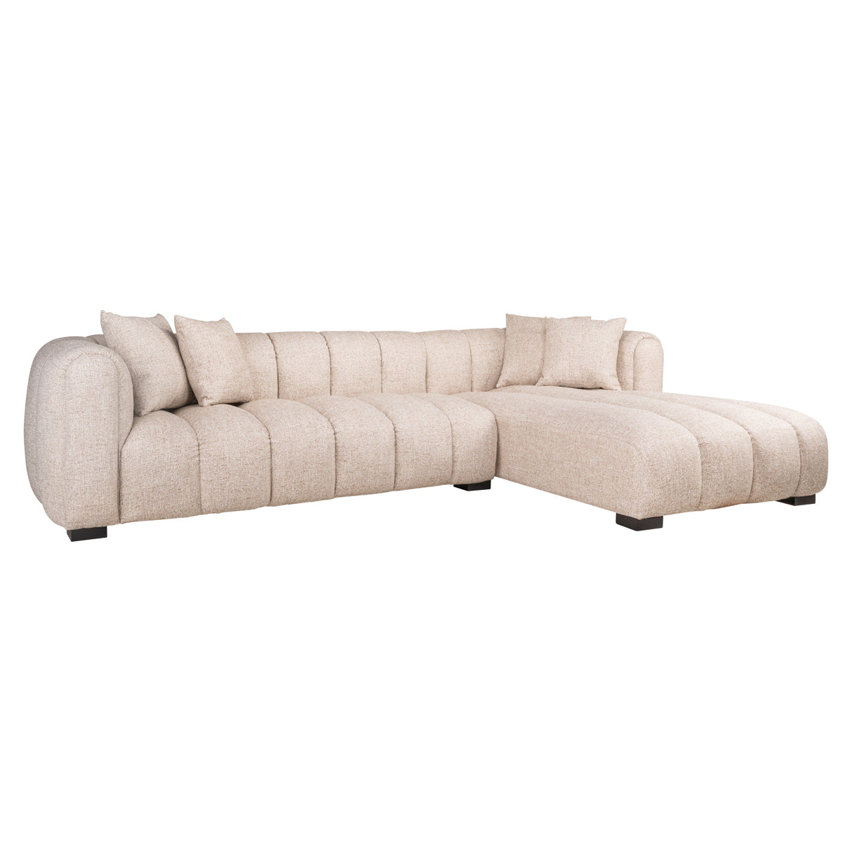 Bank Novaro cream tweed lounge right fire retardant