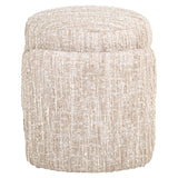 Poef & Voetenbank Cupid beige angora with storage