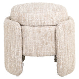 Poef & Voetenbank Cupid beige angora with storage