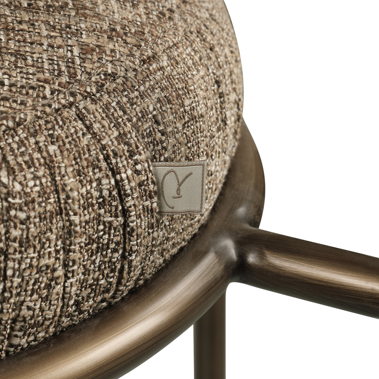 Counterstoel Encanto brown tweed