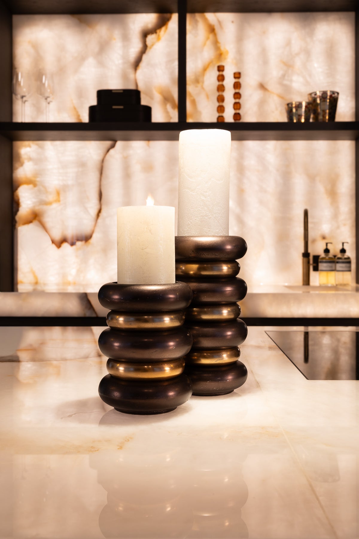 Kandelaar Eve bronze large – Richmond Interiors (afbeelding 4)