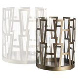 Windlicht Shandy brass antique small – Richmond Interiors (afbeelding 2)