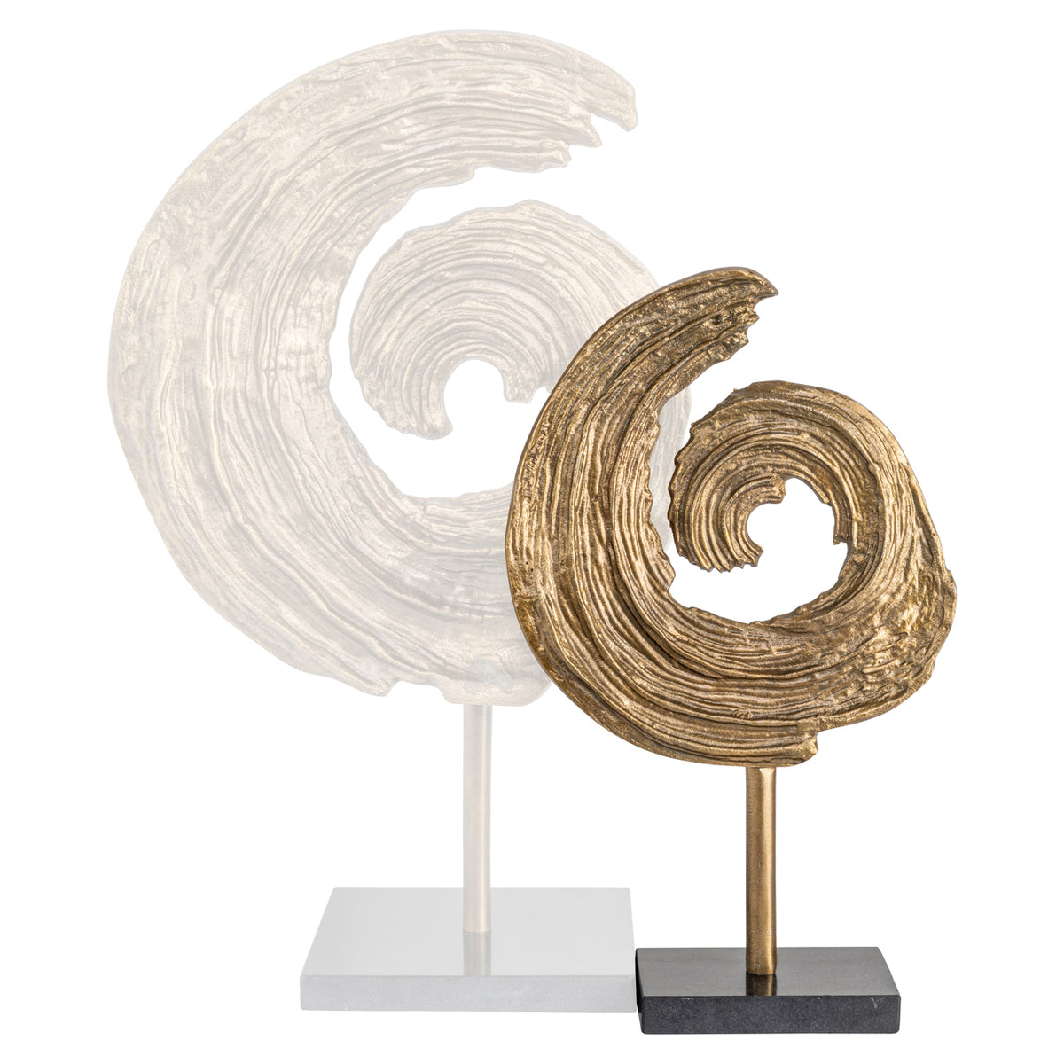 Decoratief object Swirl brass antique – Richmond Interiors (afbeelding 4)