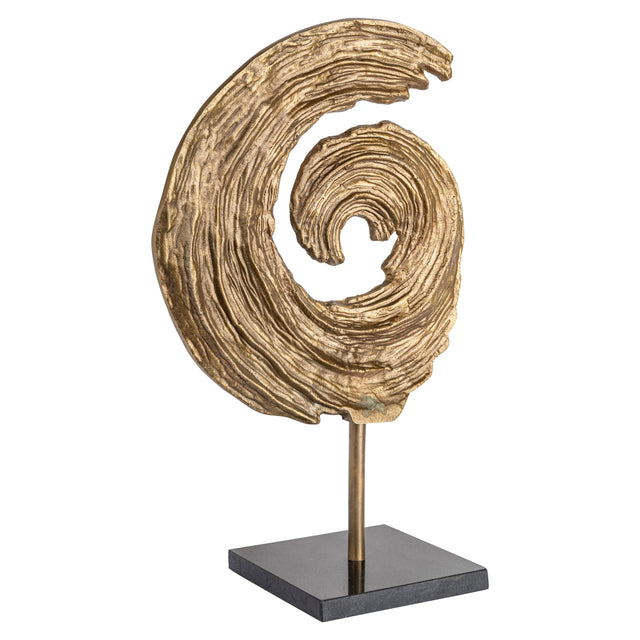 Decoratief object Swirl brass antique large – Richmond Interiors