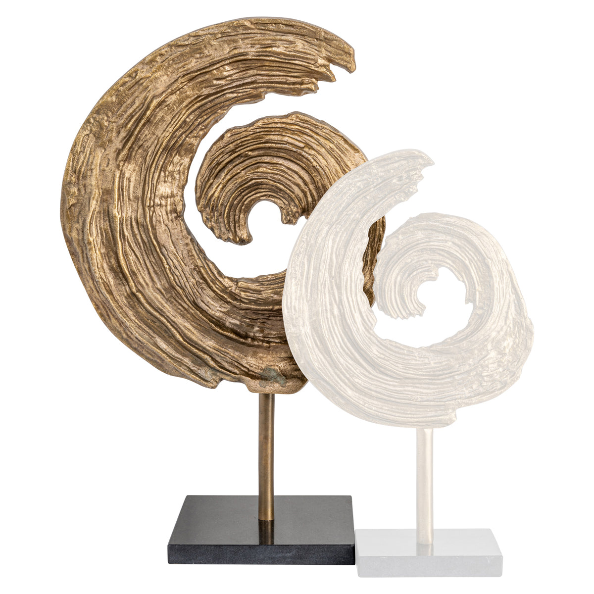 Decoratief object Swirl brass antique large – Richmond Interiors (afbeelding 4)