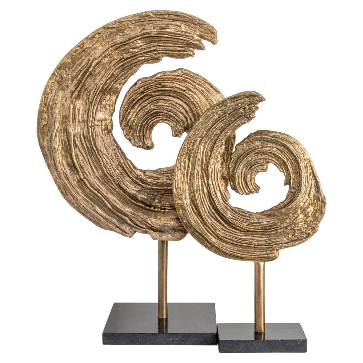 Decoratief object Swirl brass antique large – Richmond Interiors (afbeelding 5)
