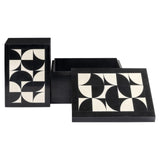 Opbergdoos Rae black/white (Set of 2) – Richmond Interiors (afbeelding 3)