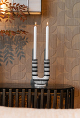 Kandelaar River black/white – Richmond Interiors (afbeelding 4)