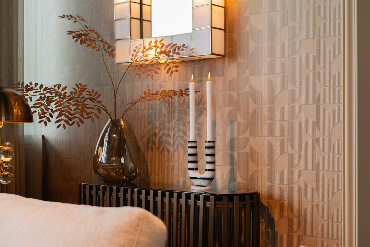 Kandelaar River black/white – Richmond Interiors (afbeelding 6)