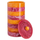Opbergdoos Lilybelle pink/orange storage jar large – Richmond Interiors (afbeelding 2)