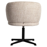 Eetkamerstoel Dinan cream tweed fire retardant - swivel