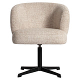 Eetkamerstoel Dinan cream tweed fire retardant - swivel