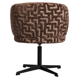Eetkamerstoel Dinan brown labyrinth fire retardant
