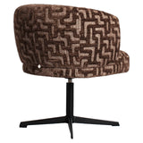Eetkamerstoel Dinan brown labyrinth fire retardant