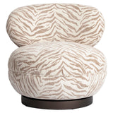 Lounge stoel Jace beige tiger swivel
