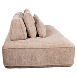 Bank Tudor mocca boldweave 2,5-seater movable backrest