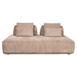 Bank Tudor mocca boldweave 2,5-seater movable backrest