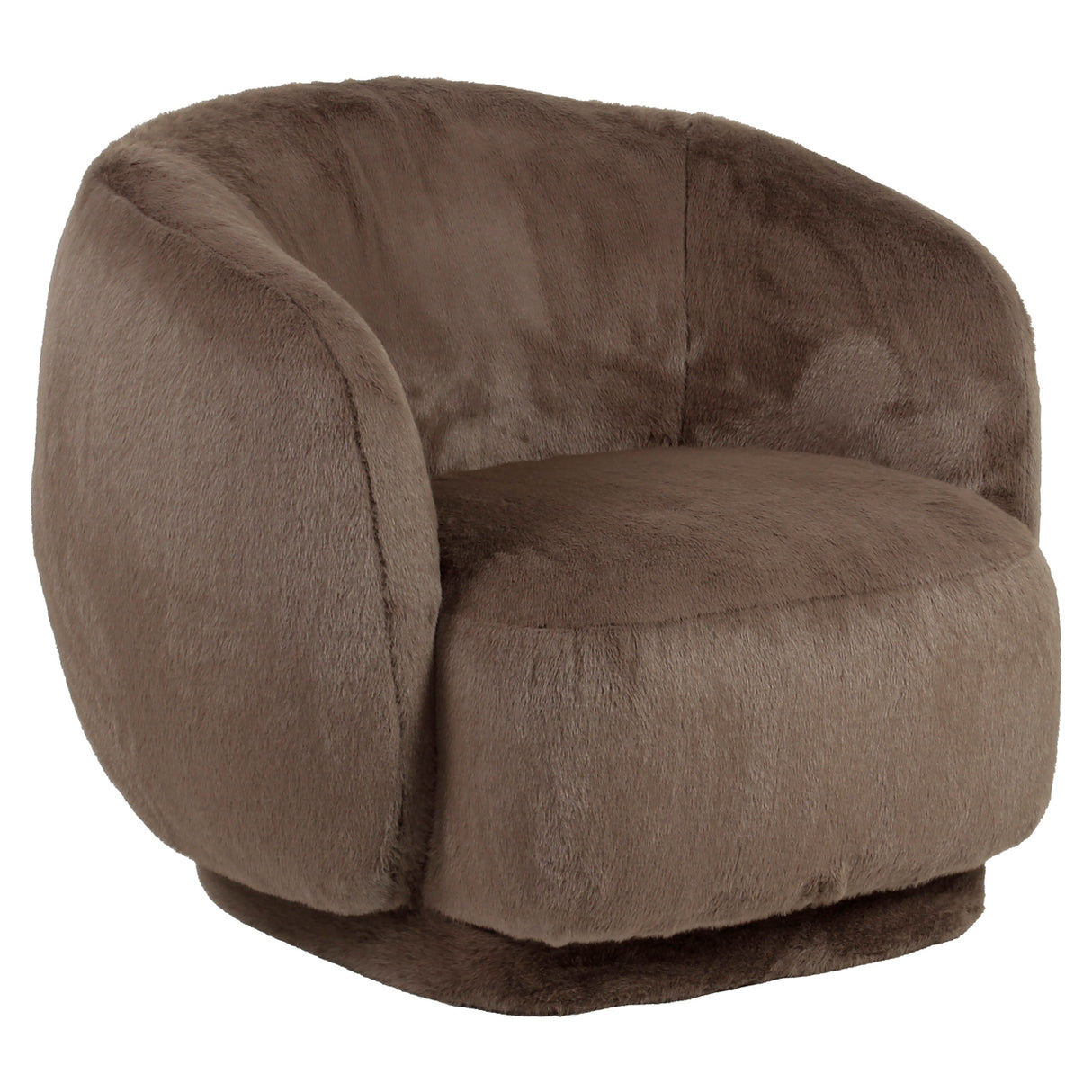 Lounge stoel Negreslo brown fluffy