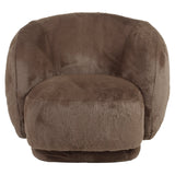 Lounge stoel Negreslo brown fluffy