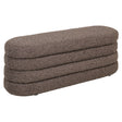 Poef & Voetenbank Camille brown chunky – Richmond Interiors