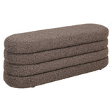 Poef & Voetenbank Camille brown chunky – Richmond Interiors