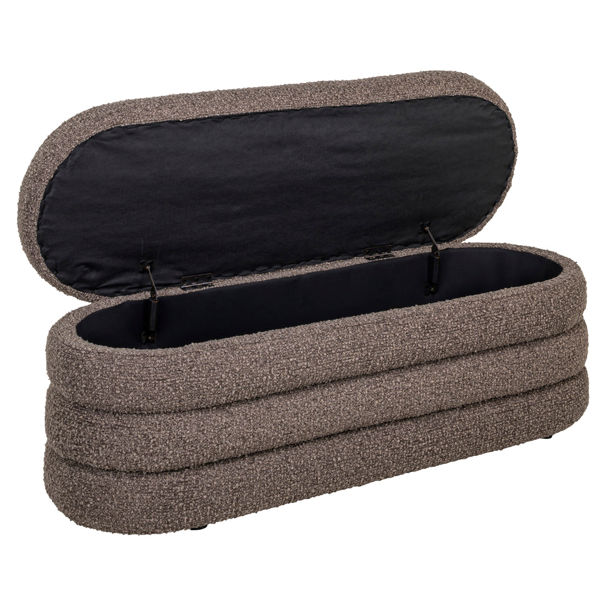 Poef & Voetenbank Camille brown chunky – Richmond Interiors (afbeelding 4)