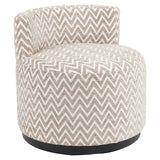 Lounge stoel Franny sand chevron