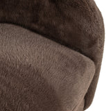 Lounge stoel Colmar chocolat fluffy swivel