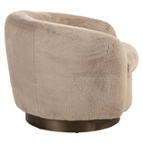 Lounge stoel Colmar khaki fluffy swivel van Richmond Interiors – Luxe comfort op maat van PureWonen. Vraag naar de beste prijs.