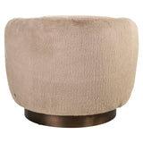 Lounge stoel Colmar khaki fluffy swivel van Richmond Interiors – Luxe comfort op maat van PureWonen. Vraag naar de beste prijs.