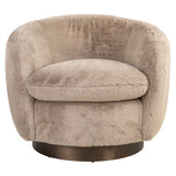 Lounge stoel Colmar khaki fluffy swivel van Richmond Interiors – Luxe comfort op maat van PureWonen. Vraag naar de beste prijs.