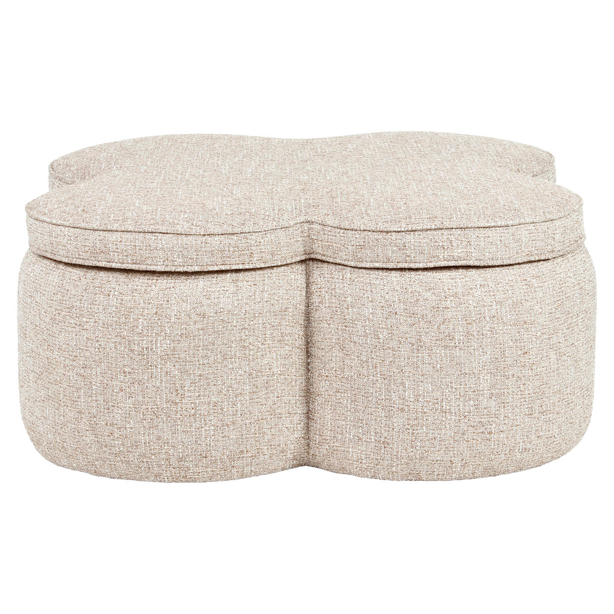Poef & Voetenbank Corbeau sand tweed