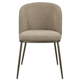 Eetkamerstoel Elvi mocca chunky fire retardant (Set of 2)
