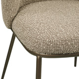 Eetkamerstoel Elvi mocca chunky fire retardant (Set of 2)