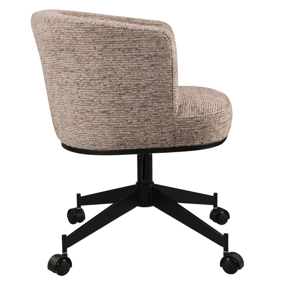 Eetkamerstoel Rochenne mocca linear swivel on wheels van Richmond Interiors – Luxe comfort op maat van PureWonen. Vraag naar de beste prijs.