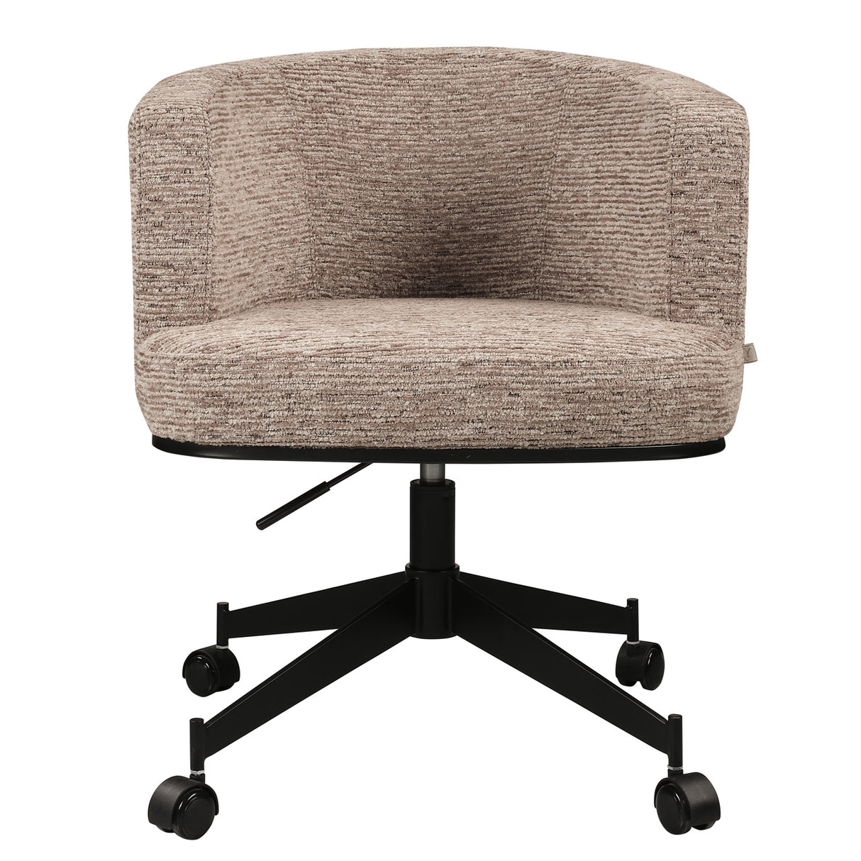 Eetkamerstoel Rochenne mocca linear swivel on wheels van Richmond Interiors – Luxe comfort op maat van PureWonen. Vraag naar de beste prijs.