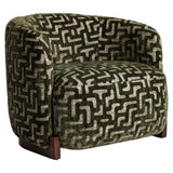 Lounge stoel Hannah moss labyrinth fire retardant