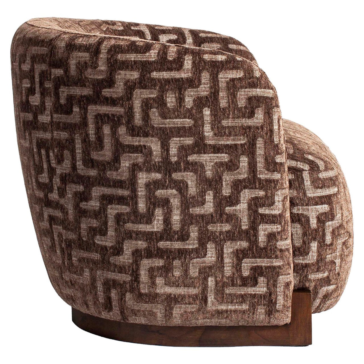 Lounge stoel Hannah brown labyrinth fire retardant