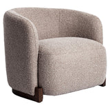 Lounge stoel Hannah mocca chunky fire retardant