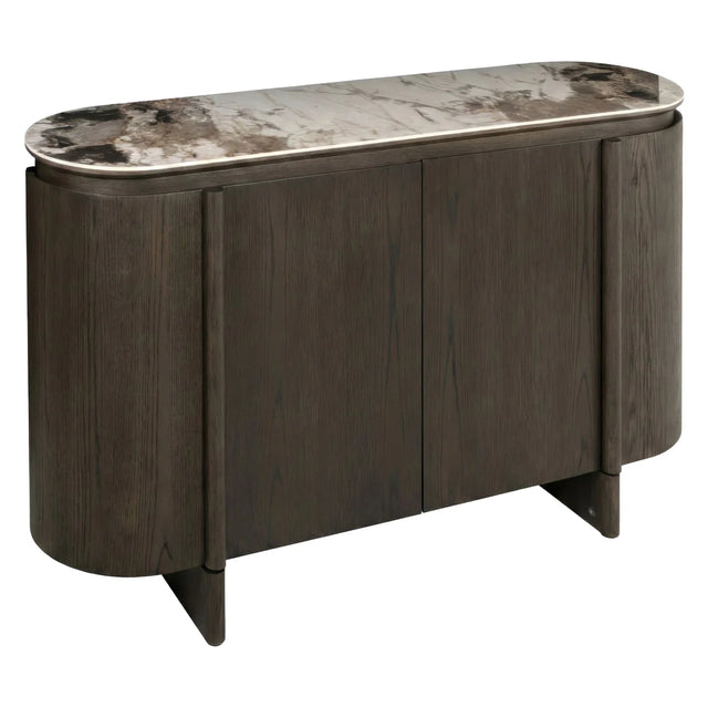 Dressoir Langford brown 4-doors van Richmond Interiors – Luxe comfort op maat van PureWonen. Vraag naar de beste prijs.