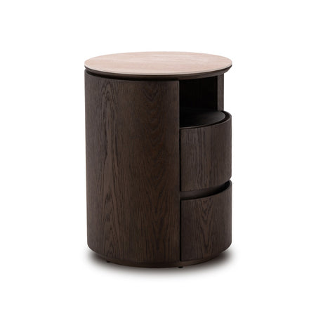 Nachtkastje Nando brown 2-drawers van Richmond Interiors – Luxe comfort op maat van PureWonen. Vraag naar de beste prijs.